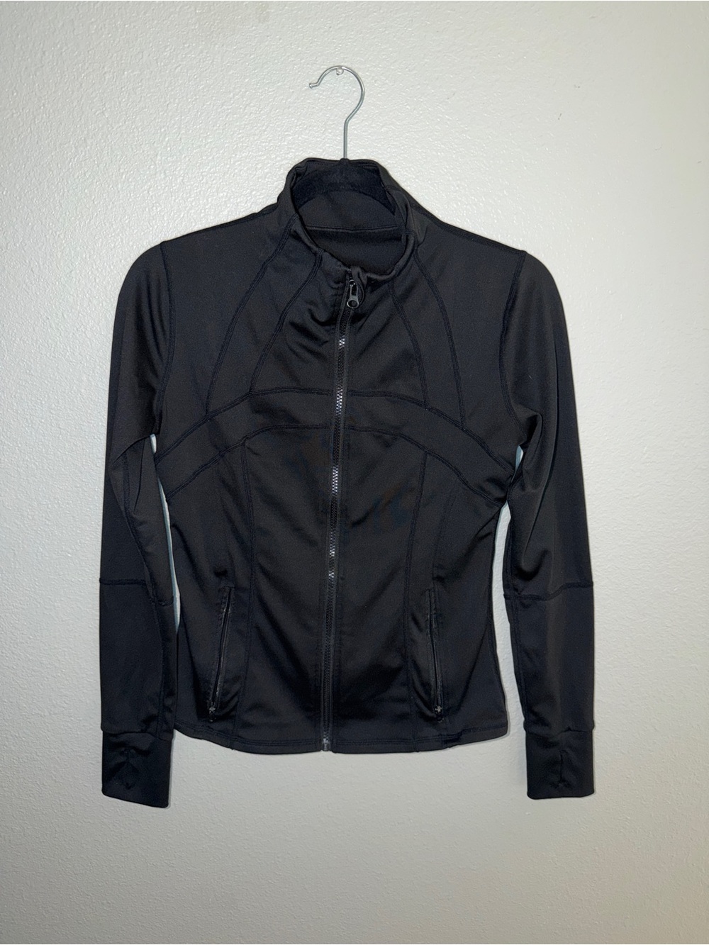 Women's Black Stretch Utility Jacket with Full Zip